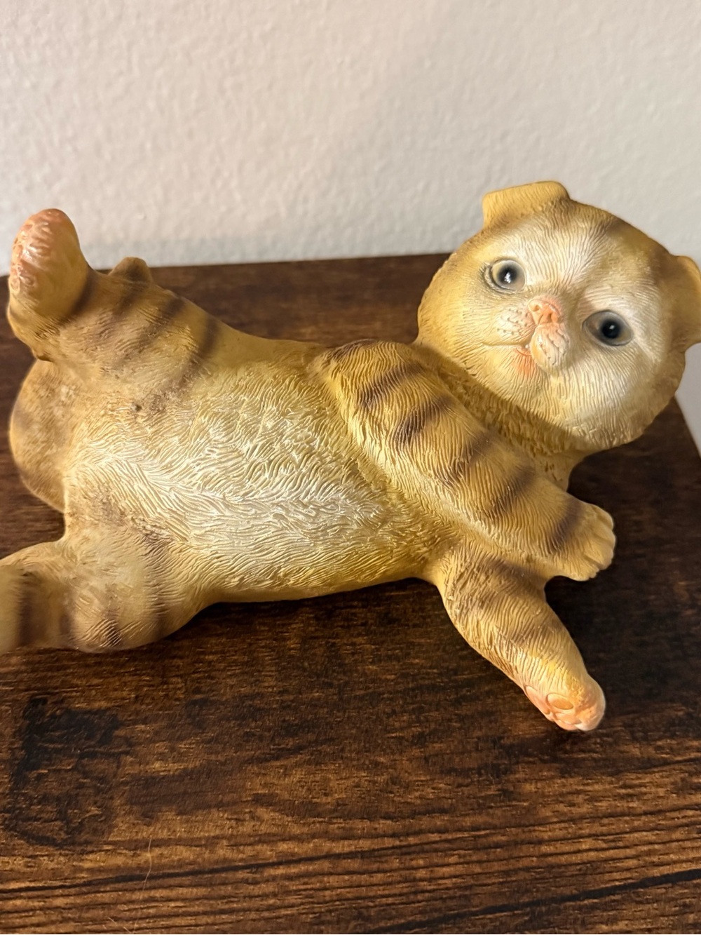 Vintage Scottish Fold Cat Figurine